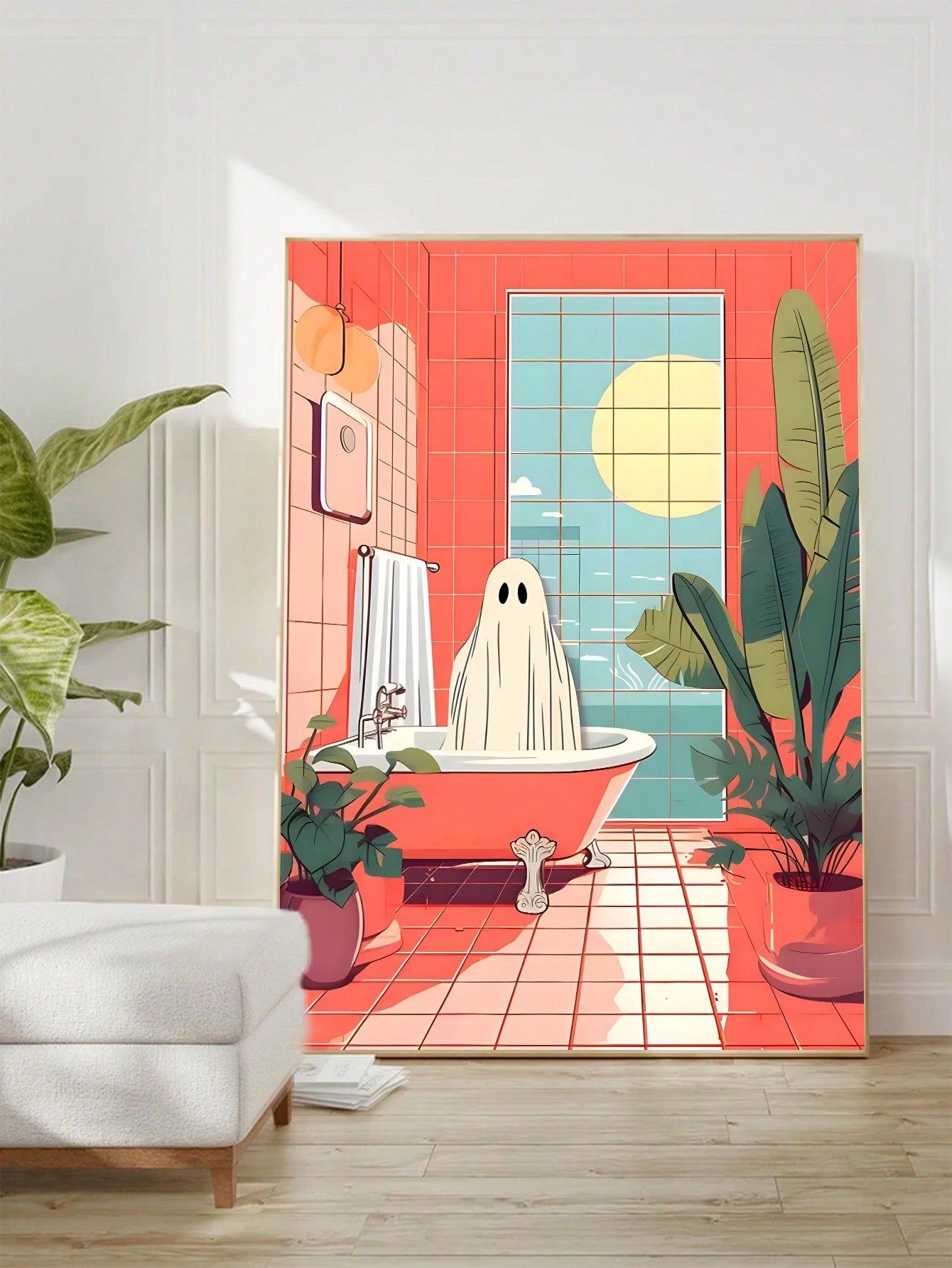 This Gothic Ghost Canvas Poster is the perfect spooky addition to your home decor. Its hauntingly beautiful design creates a festive atmosphere, making it the ideal choice for any Halloween or horror-themed room.