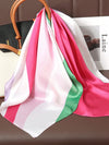 Silk Square Scarf Hair Bands: Elegant Hijab Neckerchief for Women