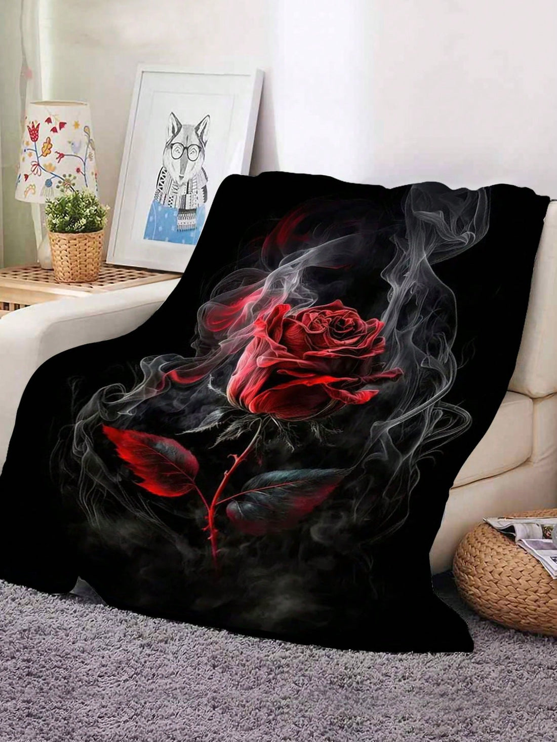 The Cozy Creations Rose Digital Printed <a href="https://canaryhouze.com/collections/blanket?sort_by=created-descending" target="_blank" rel="noopener">Blanket</a> offers a multipurpose solution for comfort in any setting. Whether used on the sofa, bed, or during travel, this gift blanket is perfect for home, office, and beyond. Its soft and cozy feel will provide ultimate relaxation in any environment.