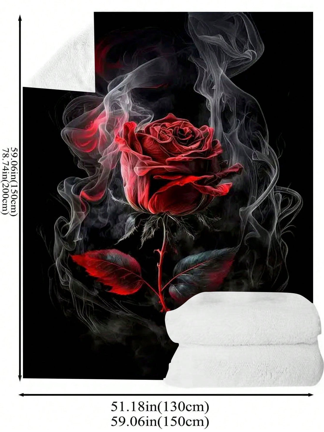 The Cozy Creations Rose Digital Printed <a href="https://canaryhouze.com/collections/blanket?sort_by=created-descending" target="_blank" rel="noopener">Blanket</a> offers a multipurpose solution for comfort in any setting. Whether used on the sofa, bed, or during travel, this gift blanket is perfect for home, office, and beyond. Its soft and cozy feel will provide ultimate relaxation in any environment.