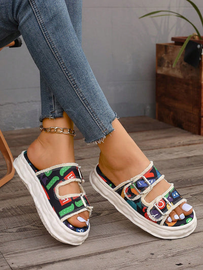 Chic Chain Lace-Up Slide Sandals: Women's Fashion Must-Have