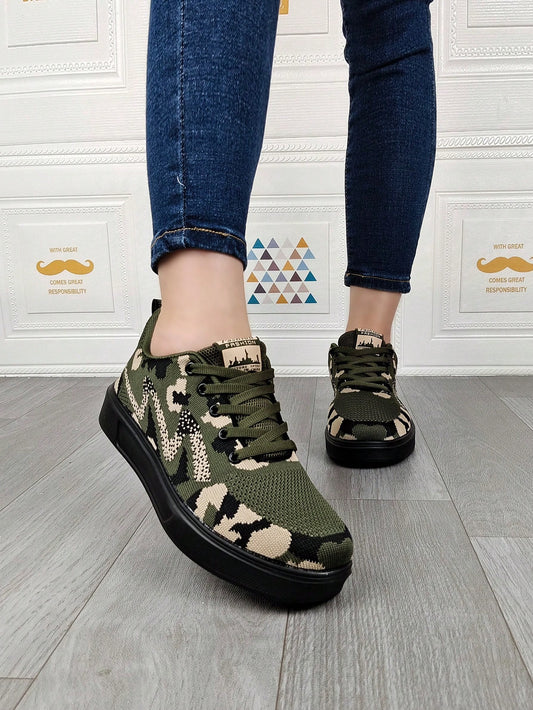 Stay comfortable and stylish on your active days with our Camouflage Color Block Casual Sports <a href="https://canaryhouze.com/collections/women-canvas-shoes?sort_by=created-descending" target="_blank" rel="noopener">Shoes</a>. The lightweight design allows for ease of movement, while the breathable material keeps your feet cool and dry. With the added benefit of anti-slip technology, you can confidently take on any terrain.