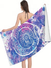 River Print Microfiber Beach Towel: Your Ultimate Companion for Swimming, Camping, and Sports!