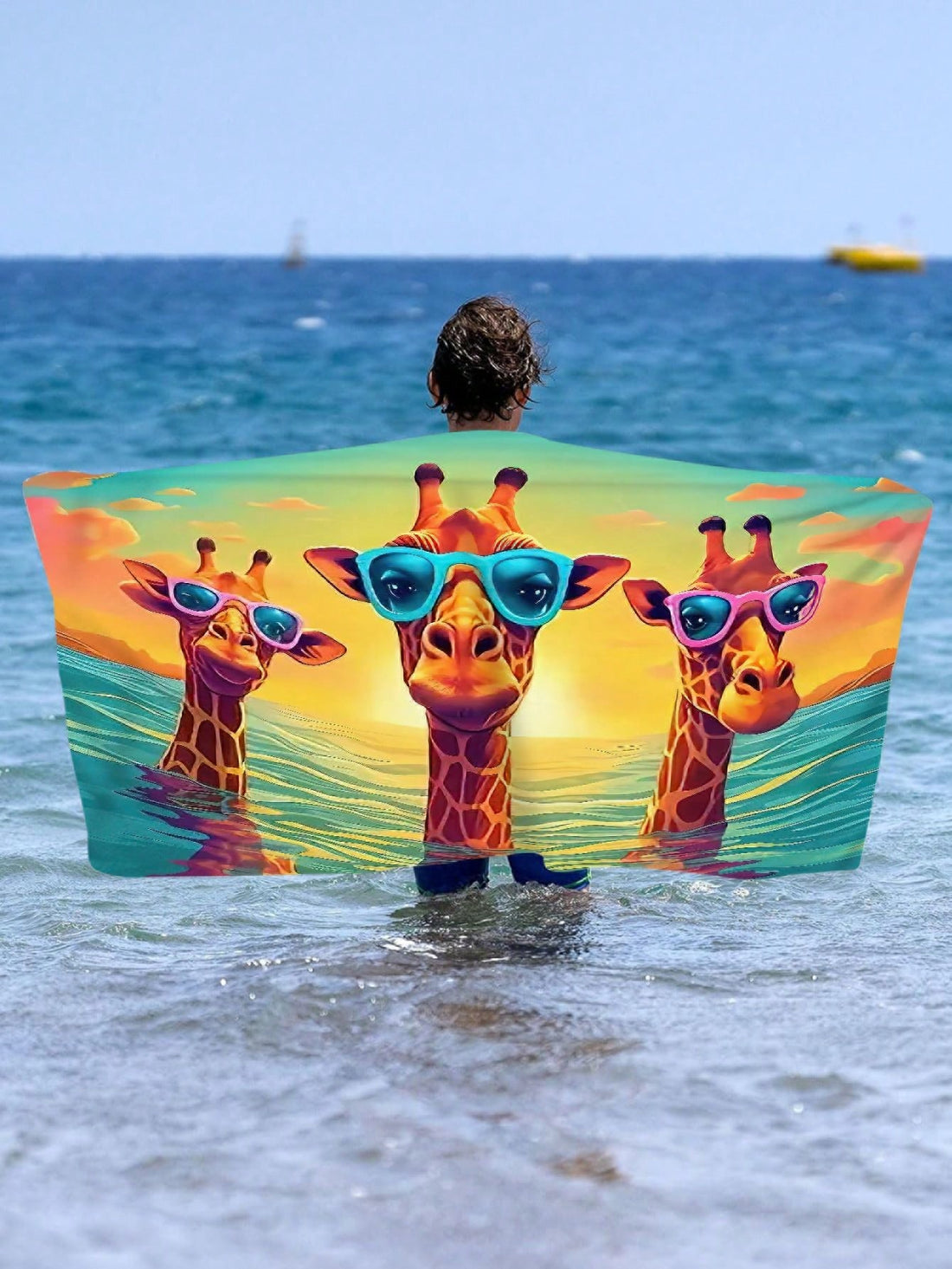 This Adorable Cartoon Giraffe <a href="https://canaryhouze.com/collections/towels" target="_blank" rel="noopener">Beach Towel</a> is the perfect companion for your swimming, camping, and holiday adventures. Made with high-quality materials, it will keep you dry and comfortable. With its cute giraffe design, it will surely add a touch of fun and personality to your beach outings.