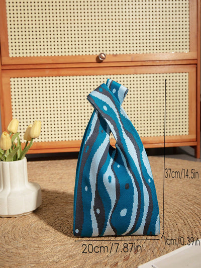 Colorful Crochet Ripple Handbag: Your Versatile and Stylish Carry-All for All Seasons
