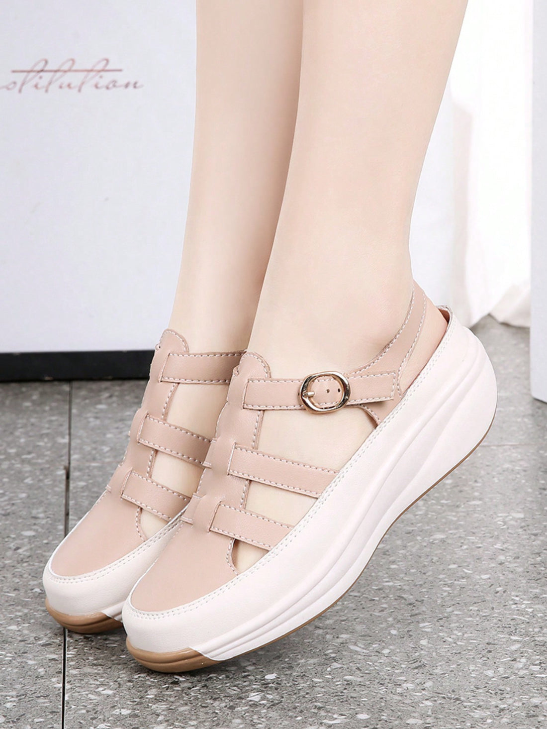 Elevate your summer wardrobe with our trendy Color Block Platform Sandals with Ties. These stylish sandals feature a platform design that offers extra height while the ties add a touch of flair. Perfect for fashion-forward moms who want to stay comfortable and stylish all summer long.