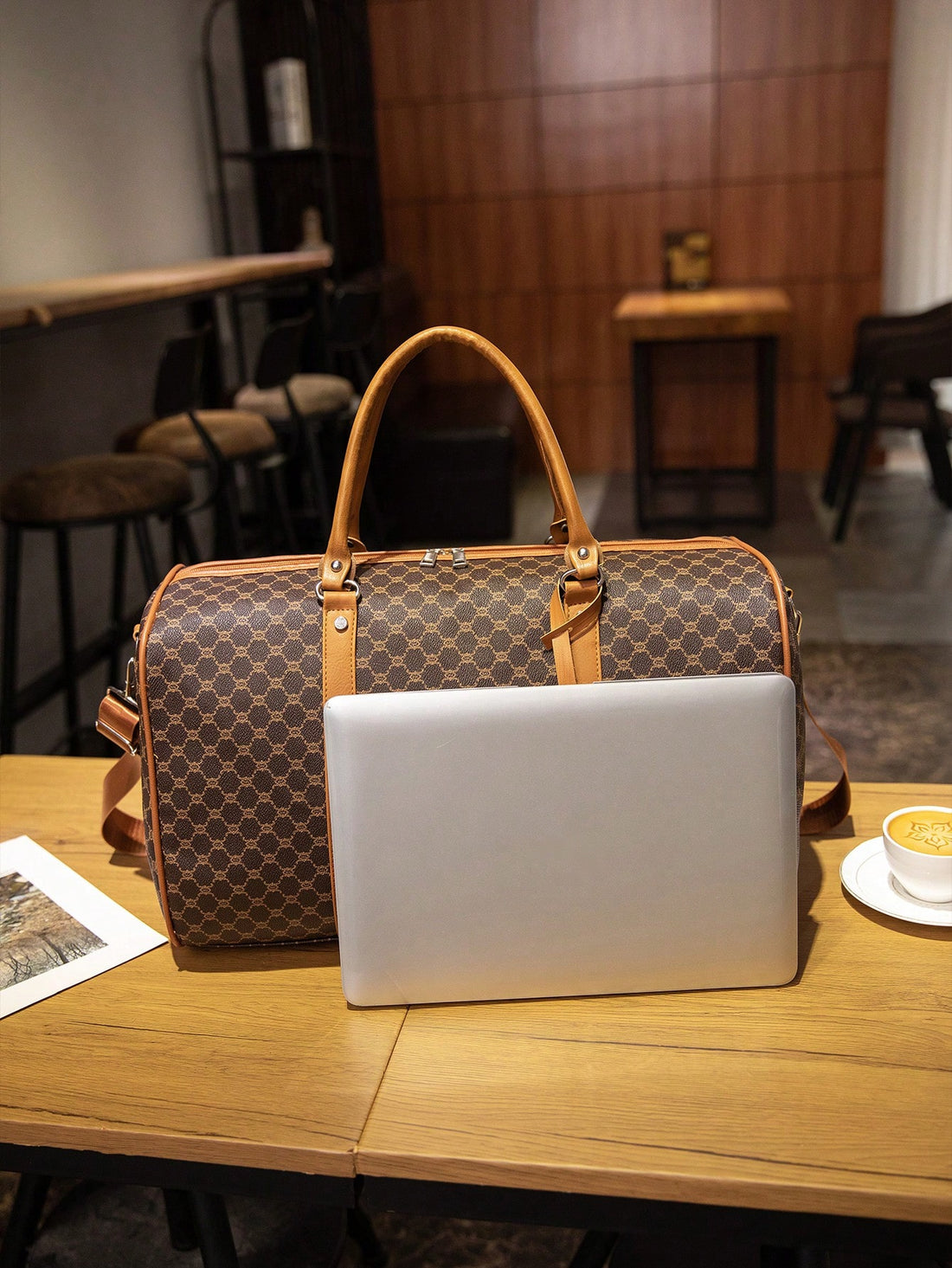 Stay organized and professional with our Khaki Color Block Striped Lightweight Tote, the ultimate business travel companion for men. With its lightweight design and functional color block stripes, this tote is perfect for carrying all your essential items while on the go. Stay stylish and prepared with ease.