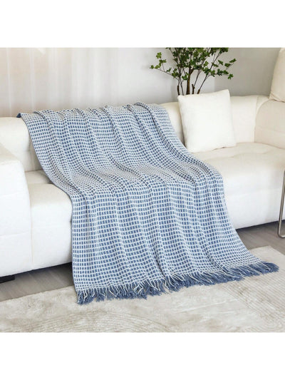 Modern Style Acrylic Knitted Blanket: Perfect for Daily Use at Home, Office, and Nap Time