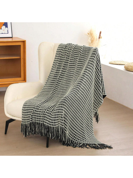 This Modern Style Acrylic Knitted <a href="https://canaryhouze.com/collections/blanket" target="_blank" rel="noopener">Blanket</a> is the perfect addition to your daily routine at home, the office, or nap time. Made with high-quality acrylic material, it provides luxurious softness and warmth. Its modern style adds a touch of elegance to any space.