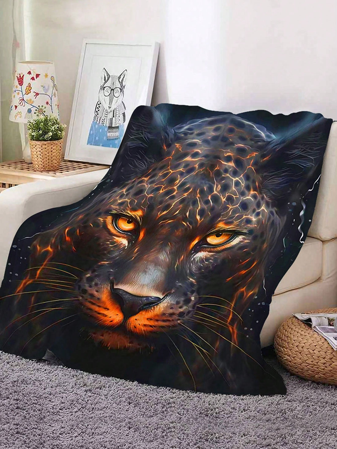 Stay cozy in style with our Fantasy Dark Leopard Printed Hooded <a href="https://canaryhouze.com/collections/blanket" target="_blank" rel="noopener">Blanket</a>. Made with high-quality materials and designed with a trendy leopard print, this blanket is perfect for snuggling up on a cold night. The hood adds an extra level of warmth and comfort, making it a must-have for any cozy night in.