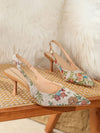 Enchanting Fairy Style High Heels: Elegant Vintage Princess Shoes with British Sandals Design