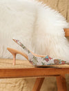 Enchanting Fairy Style High Heels: Elegant Vintage Princess Shoes with British Sandals Design