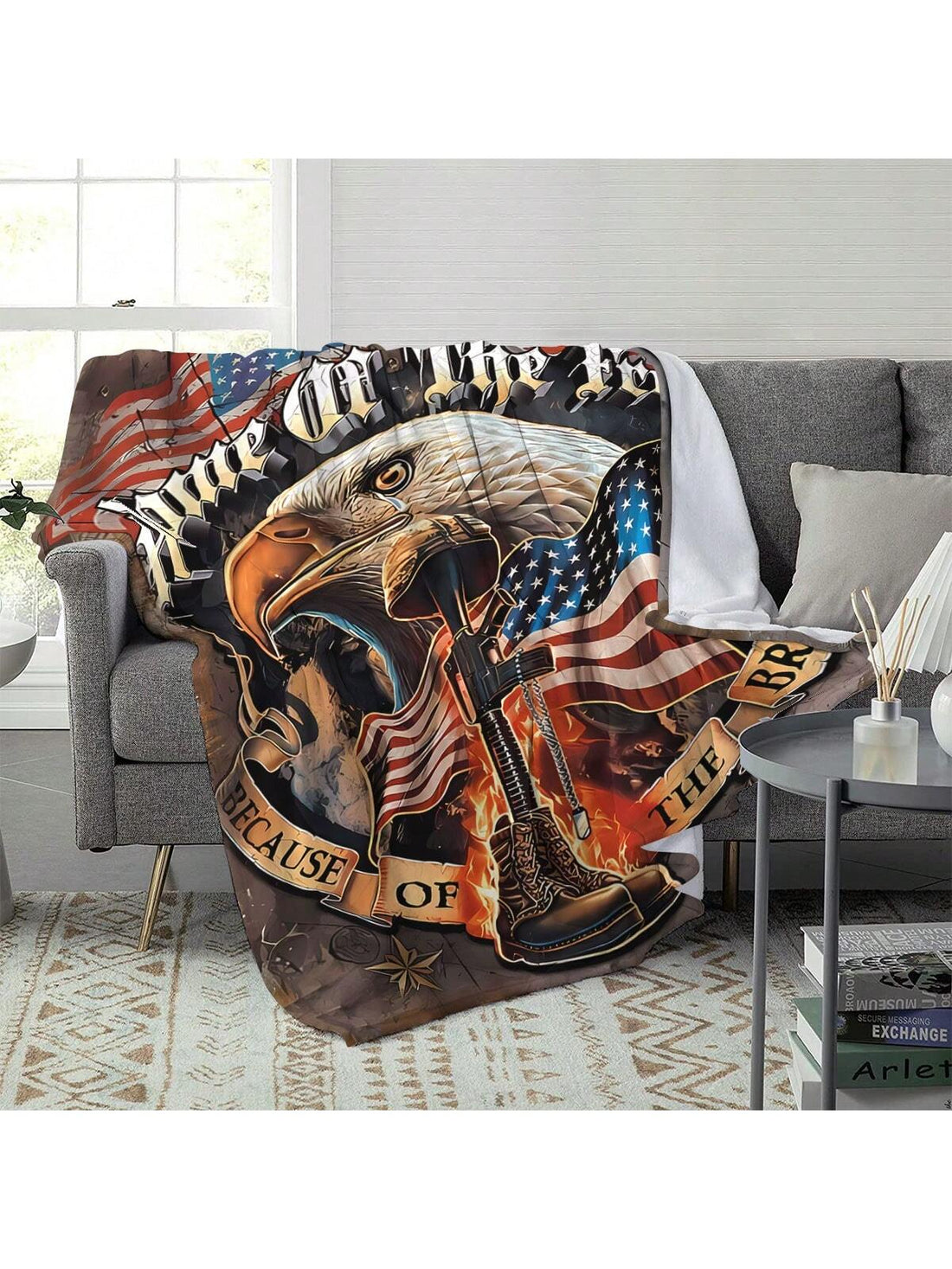 The Cozy Eagle Flannel Digital Pattern Printed <a href="https://canaryhouze.com/collections/blanket?sort_by=created-descending" target="_blank" rel="noopener">Blanket</a> is the versatile solution to all your warmth needs. Perfect for home, camping, and traveling, this blanket offers a cozy and stylish option for all occasions. With its soft flannel material and unique digital pattern, stay warm and snug while adding a touch of style to any setting.