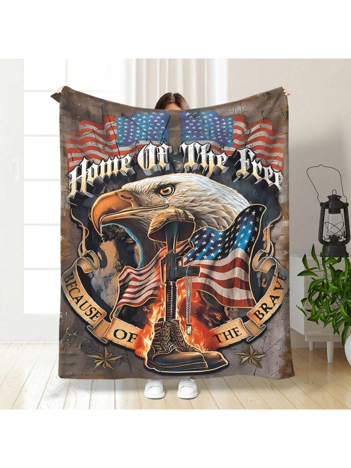 The Cozy Eagle Flannel Digital Pattern Printed <a href="https://canaryhouze.com/collections/blanket?sort_by=created-descending" target="_blank" rel="noopener">Blanket</a> is the versatile solution to all your warmth needs. Perfect for home, camping, and traveling, this blanket offers a cozy and stylish option for all occasions. With its soft flannel material and unique digital pattern, stay warm and snug while adding a touch of style to any setting.