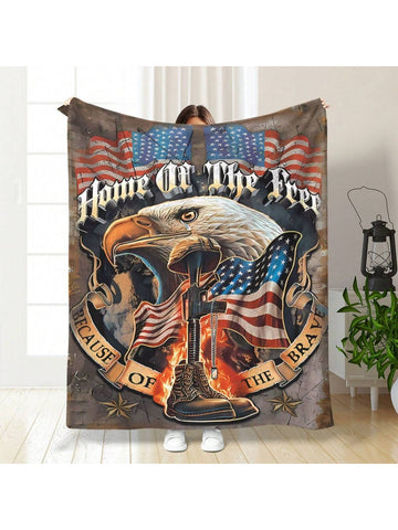 The Cozy Eagle Flannel Digital Pattern Printed <a href="https://canaryhouze.com/collections/blanket?sort_by=created-descending" target="_blank" rel="noopener">Blanket</a> is the versatile solution to all your warmth needs. Perfect for home, camping, and traveling, this blanket offers a cozy and stylish option for all occasions. With its soft flannel material and unique digital pattern, stay warm and snug while adding a touch of style to any setting.