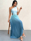 Chic and Elegant: Spring Break One-Shoulder Prom Dress