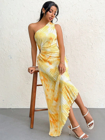 Chic and Elegant: Spring Break One-Shoulder Prom Dress