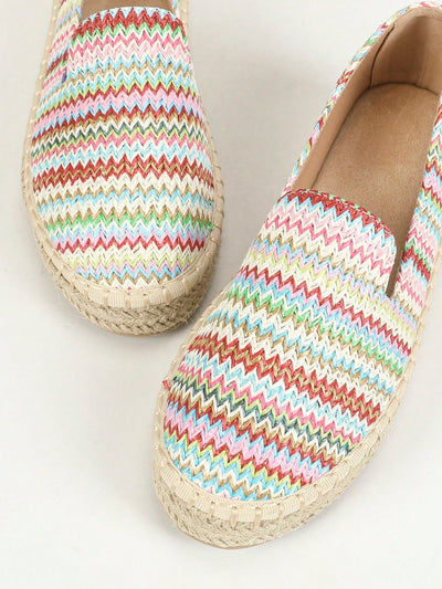 Fisherman Chic: One-Piece Linen Slip-On Shoes for Women