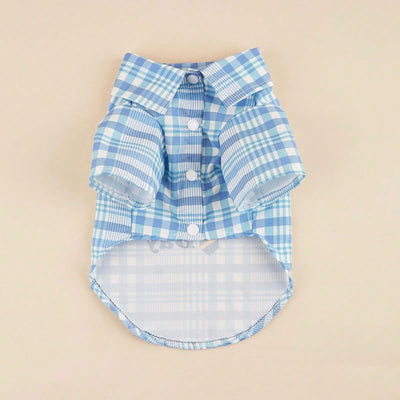 Pamper Your Paws: Plaid Print Shirt for Cats and Dogs - Perfect for All Seasons!