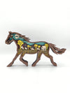 Creative Wooden Carving Horse Figurine for Home and Office Decor