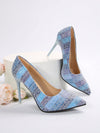 Stylish and Versatile Printed Pointed High Heels for Women