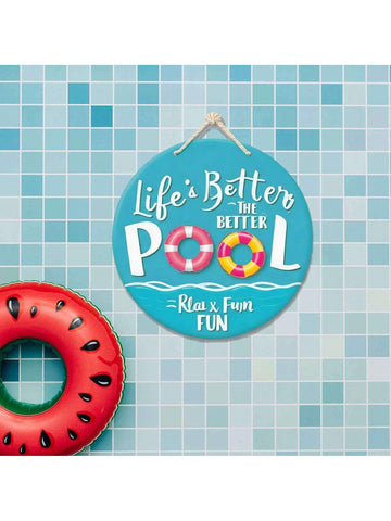 Expertly crafted for your summer outdoor decor, our Personalized Pool Rules: Round Wood Sign adds a touch of elegance to any pool area. Made from high-quality wood, this sign features personalized rules to keep your pool safe and fun for all. Stay stylish while you relax and enjoy the summer sun.