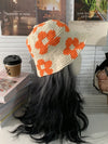 Chic Handmade Knitted Flower Bucket Hat: A Sweet Fashion Statement for Spring and Summer