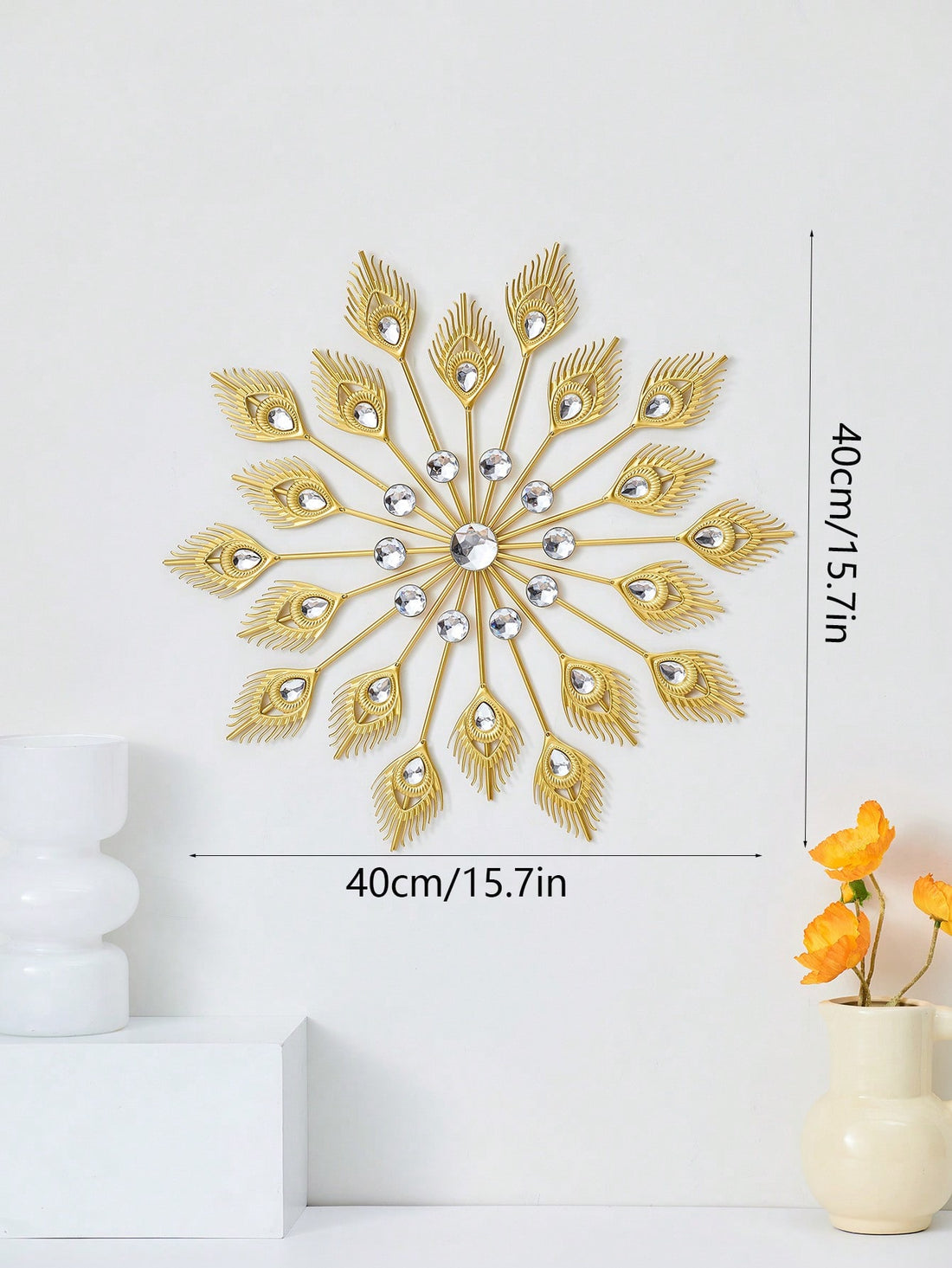 Add a touch of creativity to your living and dining spaces with our Artistic Metal Wall Hanging Ornament. This unique home decor piece adds a modern and stylish touch to any room. Made of high-quality metal, it is durable and long-lasting. Elevate your home decor with this must-have piece.