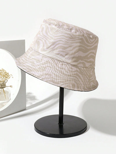 Stylish Sun Protection for Women with Holographic Water Ripple Reversible Bucket Hat