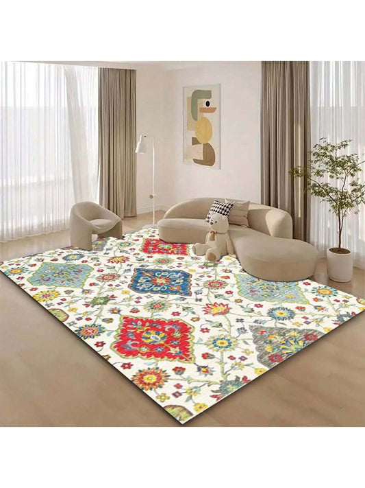 This luxurious printed area <a href="https://canaryhouze.com/collections/rugs-and-mats" target="_blank" rel="noopener">rug</a> is not only stylish, but also practical. Its stain-resistant and anti-slip features make it perfect for high-traffic areas such as the bedroom, living room, or entryway. Elevate your home decor with this functional and elegant addition.