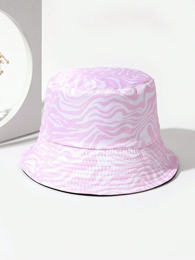 Stylish Sun Protection for Women with Holographic Water Ripple Reversible Bucket Hat