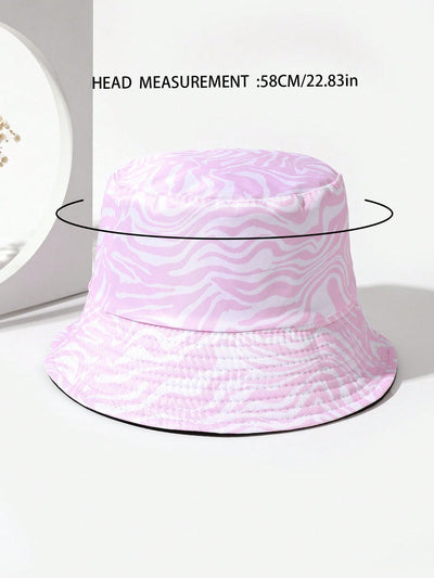 Stylish Sun Protection for Women with Holographic Water Ripple Reversible Bucket Hat