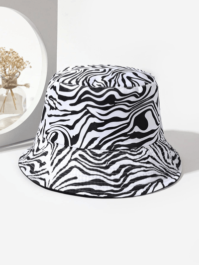 Stylish Sun Protection for Women with Holographic Water Ripple Reversible Bucket Hat