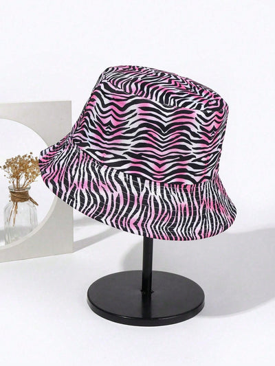 Stylish Sun Protection for Women with Holographic Water Ripple Reversible Bucket Hat