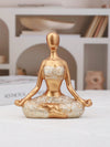 Serene Resin Yoga Girl Figurine - Stylish Home Decor Accent