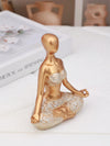 Serene Resin Yoga Girl Figurine - Stylish Home Decor Accent