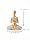 Serene Resin Yoga Girl Figurine - Stylish Home Decor Accent
