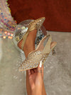 Dazzling Diamond Glitter High Heels - Perfect for Weddings!