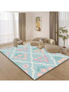 Chic Luxury Anti-Slip Rug: Elevate Your Home Decor with Washable Stain Resistant Area Rug in Rich Patterns