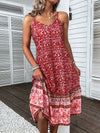 Stylish Summer withTropical Tale Sleeveless Printed Casual Dress