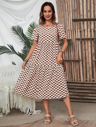 Gingham Ruffle Hem Maxi Dress: The Ultimate Summer Casual Chic Look