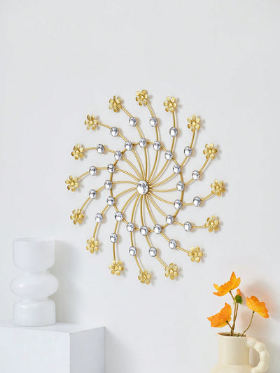 Contemporary Metal Art Wall Hanging: Elegant Decor for Home Dining Room and Entrance