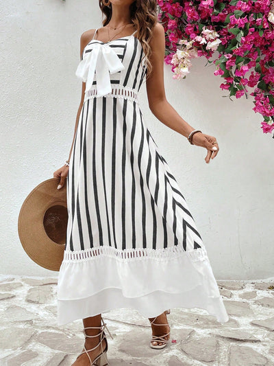 Trendy Striped Sleeveless Slip Dress: The Perfect Summer Essential