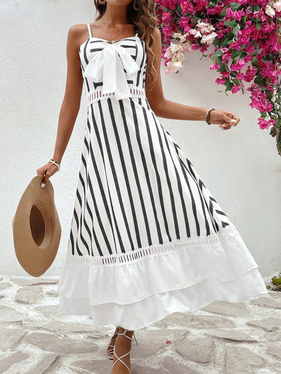 Trendy Striped Sleeveless Slip Dress: The Perfect Summer Essential