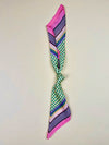 Chic Plaid & Geo Print Square Scarf - The Ultimate Boho Hair Accessory