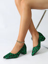 Dazzling Summer Charm: Women's Shallow Mouth Thick Heel High Heels