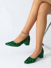 Dazzling Summer Charm: Women's Shallow Mouth Thick Heel High Heels