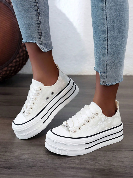 Elevate your style with our 2024 Spring/Summer/Autumn New Height-Increasing White Casual Sports <a href="https://canaryhouze.com/collections/women-canvas-shoes?sort_by=created-descending" target="_blank" rel="noopener">Shoes</a> for Women. These shoes are designed to give you a subtle height boost while providing all-day comfort and support. Perfect for any season, these versatile shoes will take you from casual outings to athletic activities with ease.
