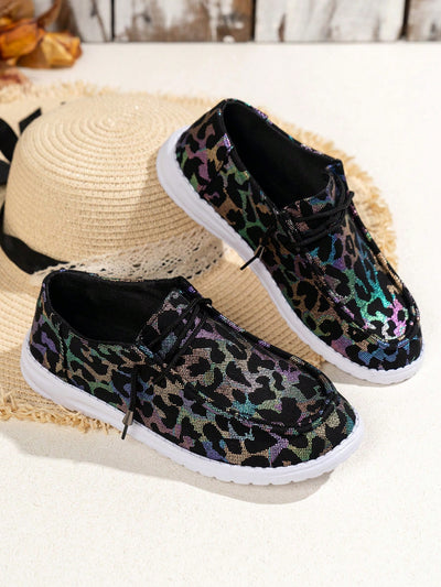 Trendy Leopard Print Slip-On Sneakers: Breathable & Slip-Resistant for Effortless Style