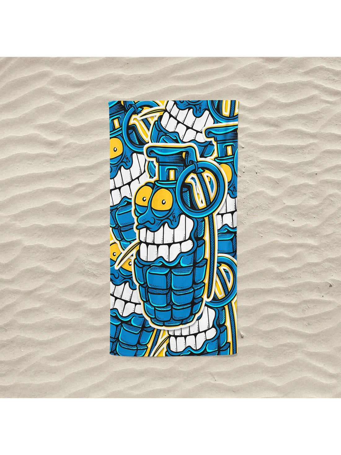 The Sun-Protection Smiley Grenade <a href="https://canaryhouze.com/collections/towels" target="_blank" rel="noopener">Beach Towel</a> is the perfect companion for outdoor fun. Not only is it incredibly soft and absorbent, but it also provides sun-protection to keep you safe while enjoying your time in the sun. With its playful design, this towel is sure to bring a smile to your face.